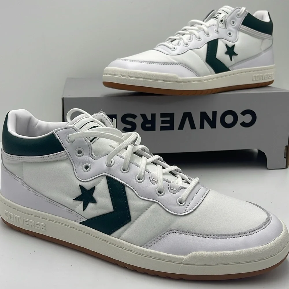 Converse Men’s Sneakers 166247C
FASTBREAK PRO MID WHITE/DEEP EMERALD/GUM - Picture 15 of 16